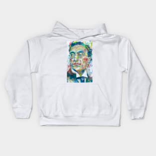 WASSILY KANDINSKY watercolor portrait Kids Hoodie